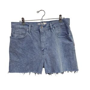 Denim Blue Women's Shorts Jorts BDG Urban Outfitters Bow Fit Light Wash 32/30